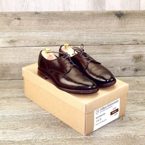 Allen Edmonds KENILWORTH 7.5 D Brown * new Flannel Bags (add  display picture 1